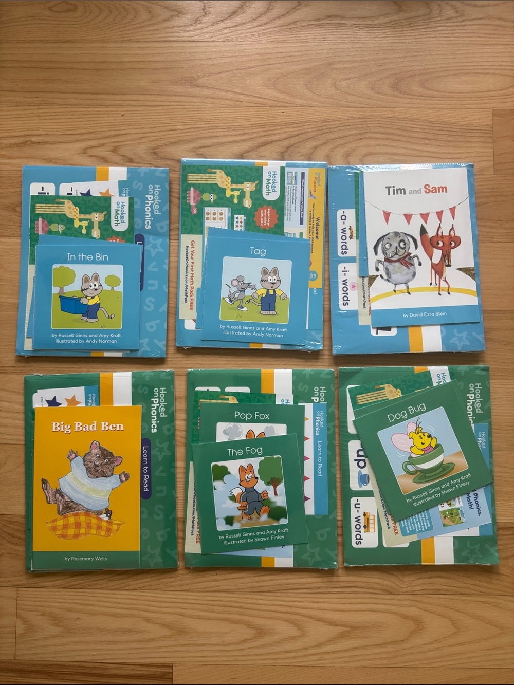 Hooked on Phonics Learn to Read Bundle 6 New Sealed Practice Packs Homeschool